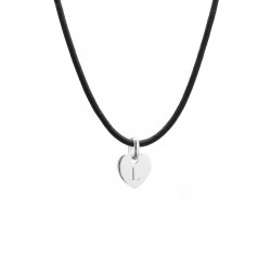 Cord necklace with charm to engrave