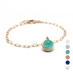 Small Fine Stone Bracelet -...