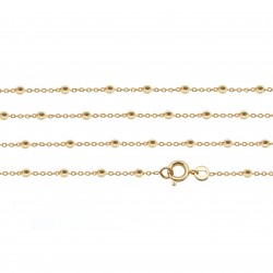 Beaded chain - Gold plated