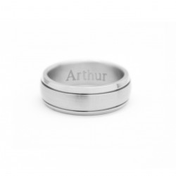 Rounded personalized ring -...