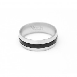 Rounded personalized ring -...