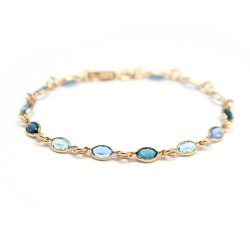 Blue Crystal Bracelet -...