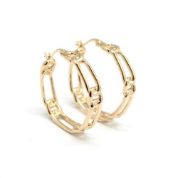Chain Link Earrings - Gold...