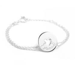 personalised chain bracelet sterling silver