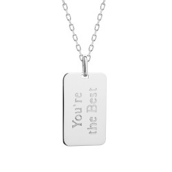 Engraved dog tag "you're...