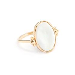 Oval Ring - White...