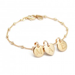 Pearl Chain Bracelet - Gold...
